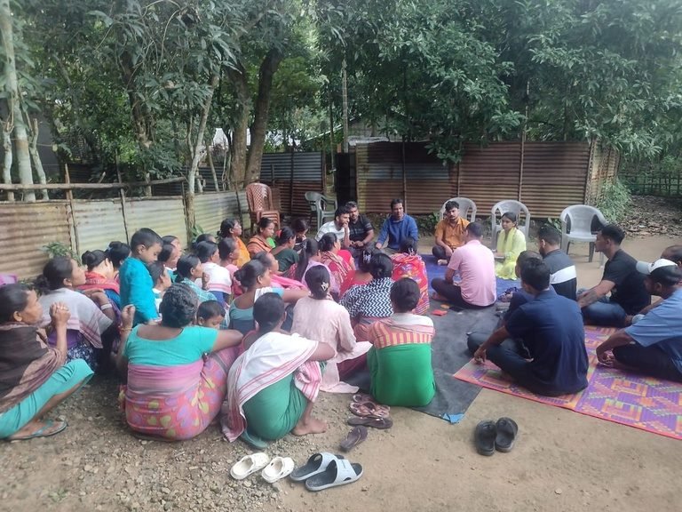 Community gathering in Sidhabari